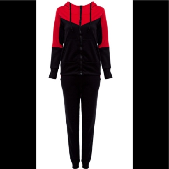 Other - Women Casual Hooded Color Block Loose Twinset
